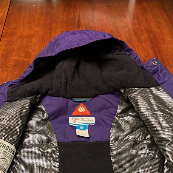 Columbia Girls Winter Coat Jacket size Small 7/8 with outgrown sleeves - Picture 10 of 11